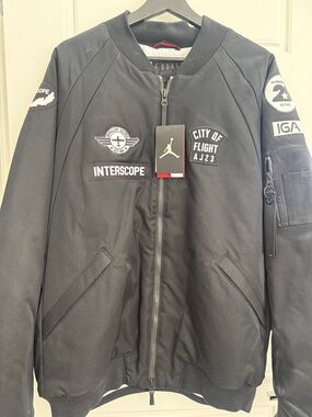 Jordan x Interscope Records City Of Fight AJ23 Bomber Jacket Limited XL